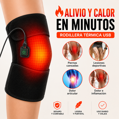 Rodillera Térmica USB - Alivio y Calor en Minutos
