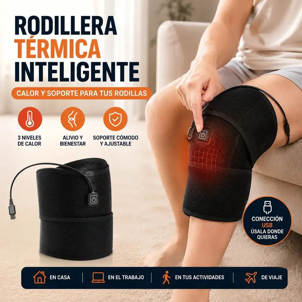 Rodillera Térmica USB - Alivio y calor en minutos