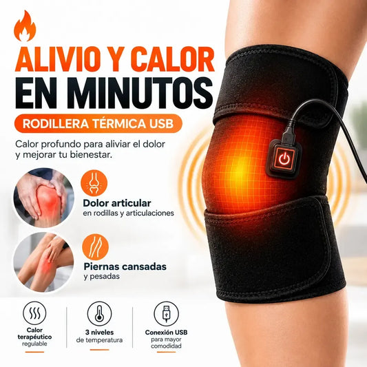 Rodillera Térmica USB - Alivio y calor en minutos